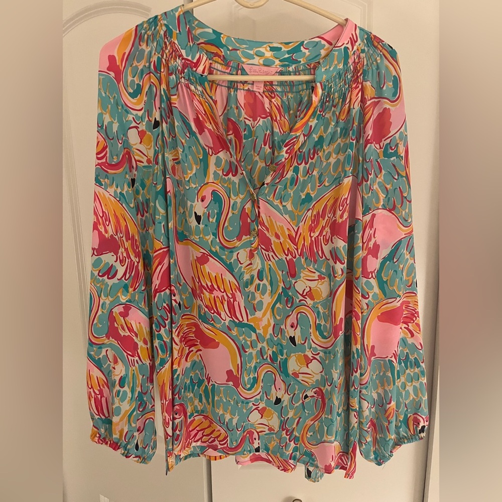 lilly pulitzer blouse 
new no tags
size large